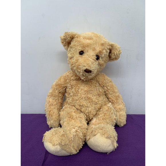 Matrix Caliie Bear by Douglas Cuddle Toys Creamy Tan Brown Bear 12" Plastic Eyes - Picture 1 of 10